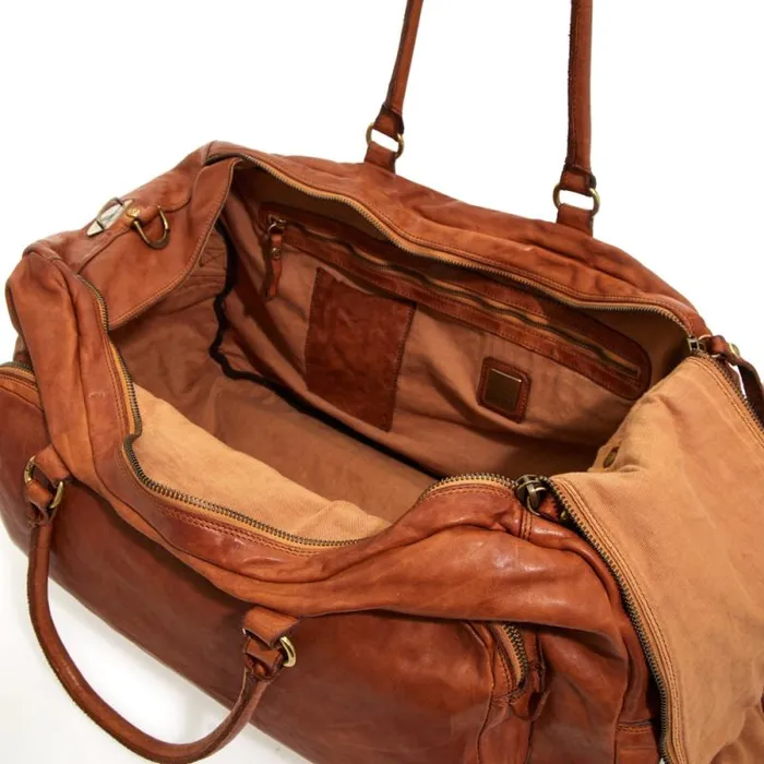 Travel Bags WomenMen Campomaggi Tokio Cognac Travel Bags WomenMen Campomaggi Tokio Cognac