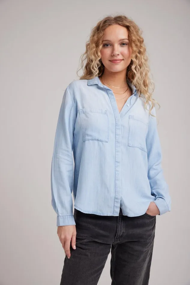 Two Pocket Classic Button Down 8211 Sunbleach Wash Women Bella Dahl Long Sleeve Two Pocket Classic Button Down 8211 Sunbleach Wash Women Bella Dahl Long Sleeve