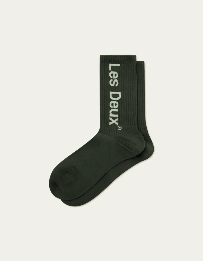 Underwear Men Les Deux Brody Rib Socks 2Pack 8211 RosinWhite