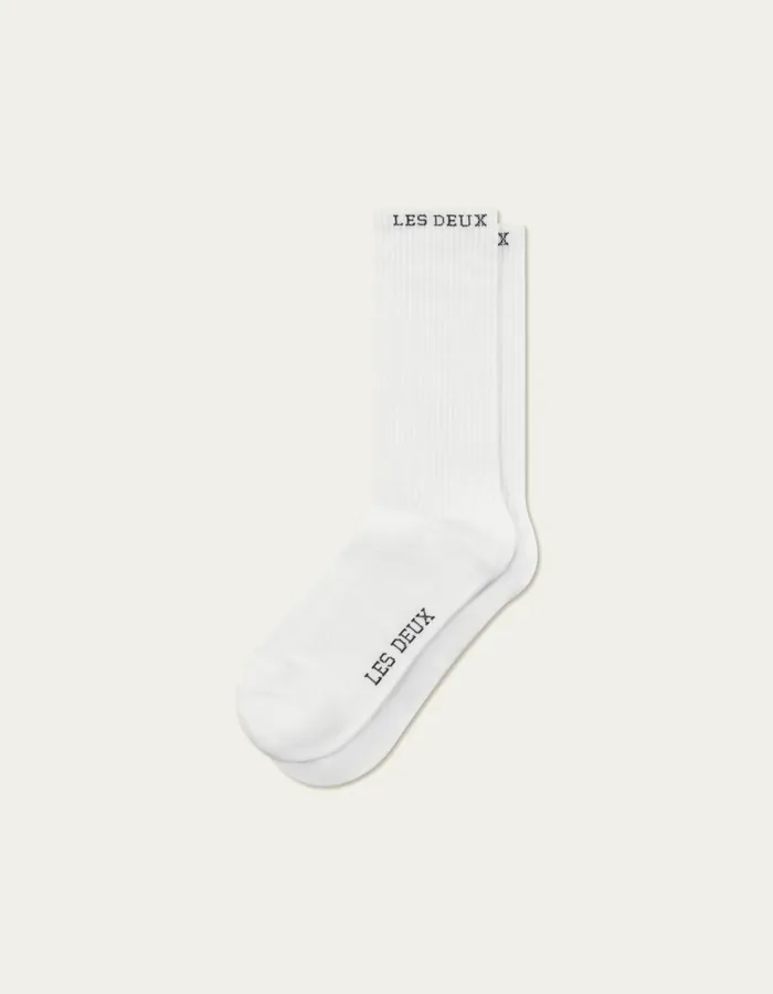 Underwear Men Les Deux Wilfred Socks 8211 2Pack 8211 WhiteBlack