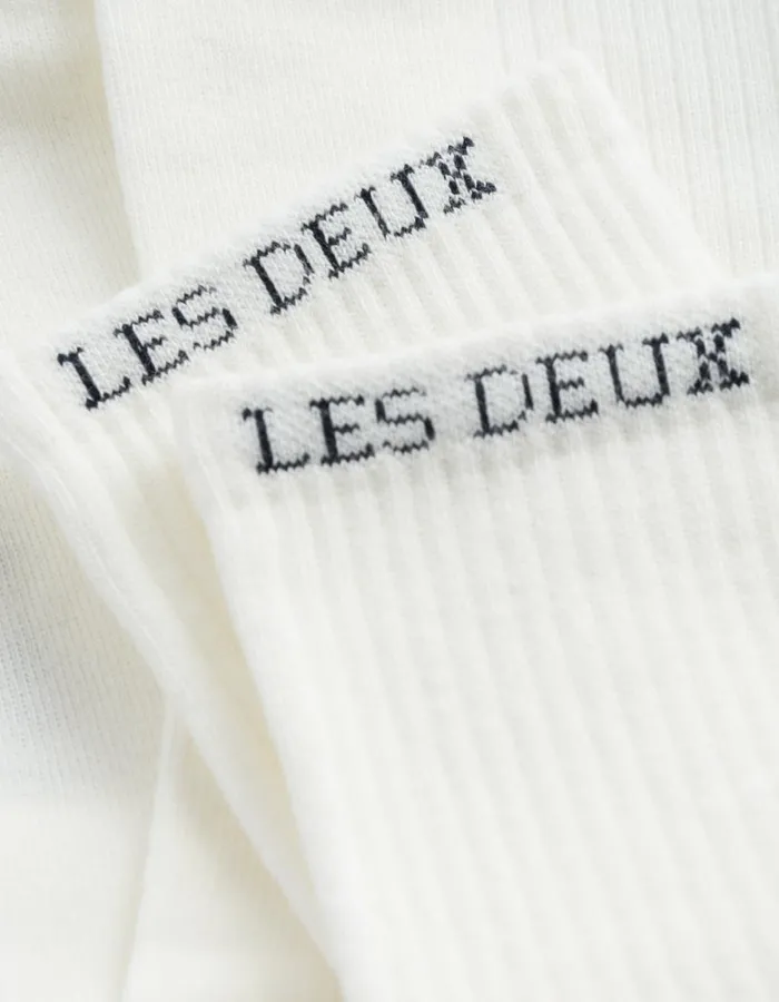 Underwear Men Les Deux Wilfred Socks 8211 2Pack 8211 WhiteBlack