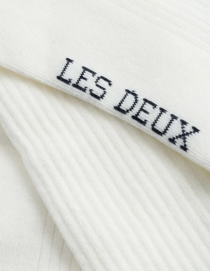 Underwear Men Les Deux Wilfred Socks 8211 2Pack 8211 WhiteBlack