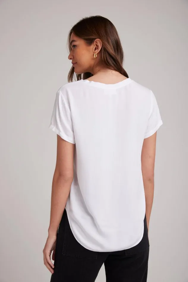 VNeck Tee 8211 White Women Bella Dahl Short Sleeve