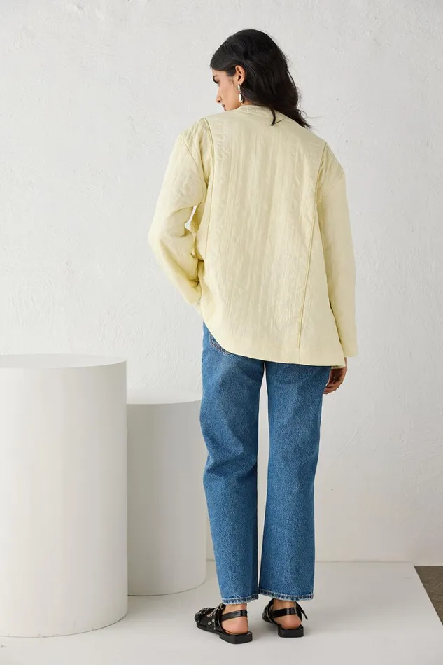 VRG GRL JacketsCoats Mona Jacket Butter 8211 Women VRG GRL JacketsCoats Mona Jacket Butter 8211 Women