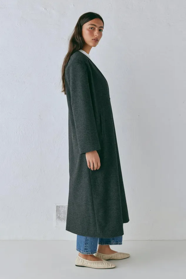 VRG GRL JacketsCoats Vale Trench Coat Charcoal 8211 Women VRG GRL JacketsCoats Vale Trench Coat Charcoal 8211 Women