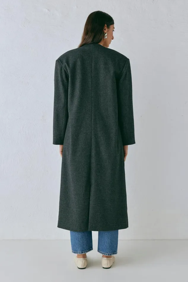 VRG GRL JacketsCoats Vale Trench Coat Charcoal 8211 Women VRG GRL JacketsCoats Vale Trench Coat Charcoal 8211 Women