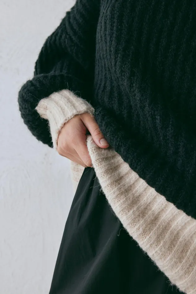 VRG GRL JumpersSweaters Ada Knit Jumper Black 8211 Women VRG GRL JumpersSweaters Ada Knit Jumper Black 8211 Women