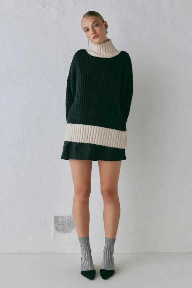 VRG GRL JumpersSweaters Ada Knit Jumper Black 8211 Women VRG GRL JumpersSweaters Ada Knit Jumper Black 8211 Women
