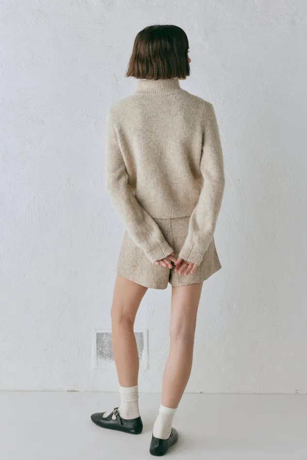 VRG GRL JumpersSweaters Henley Knit Cardigan Marle 8211 Women VRG GRL JumpersSweaters Henley Knit Cardigan Marle 8211 Women