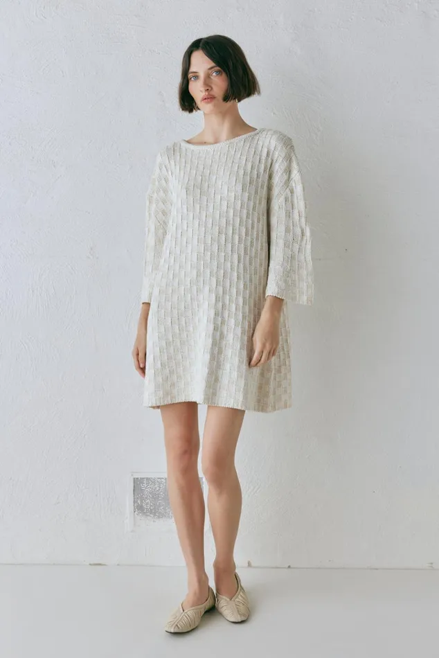 VRG GRL Long Sleeve Pia Knit Tunic Cream 8211 Women VRG GRL Long Sleeve Pia Knit Tunic Cream 8211 Women