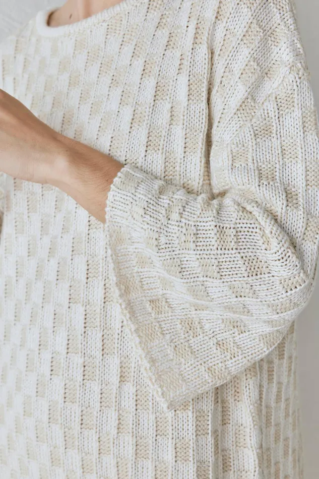 VRG GRL Long Sleeve Pia Knit Tunic Cream 8211 Women VRG GRL Long Sleeve Pia Knit Tunic Cream 8211 Women