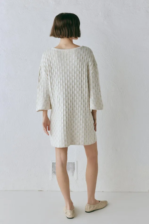 VRG GRL Long Sleeve Pia Knit Tunic Cream 8211 Women VRG GRL Long Sleeve Pia Knit Tunic Cream 8211 Women