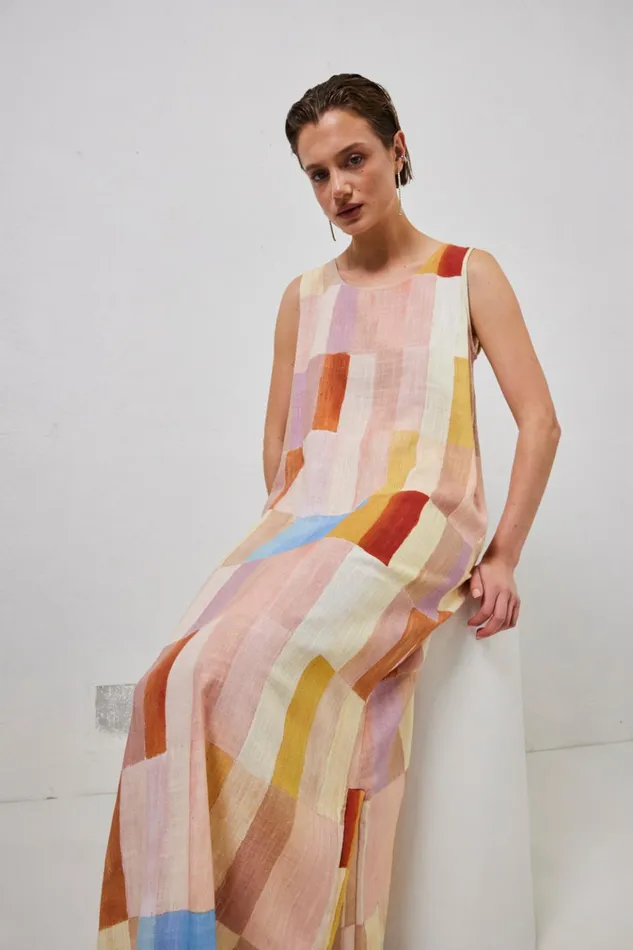 VRG GRL MidiMaxi Dresses Cate Smock Maxi Dress Patchwork 8211 Women VRG GRL MidiMaxi Dresses Cate Smock Maxi Dress Patchwork 8211 Women
