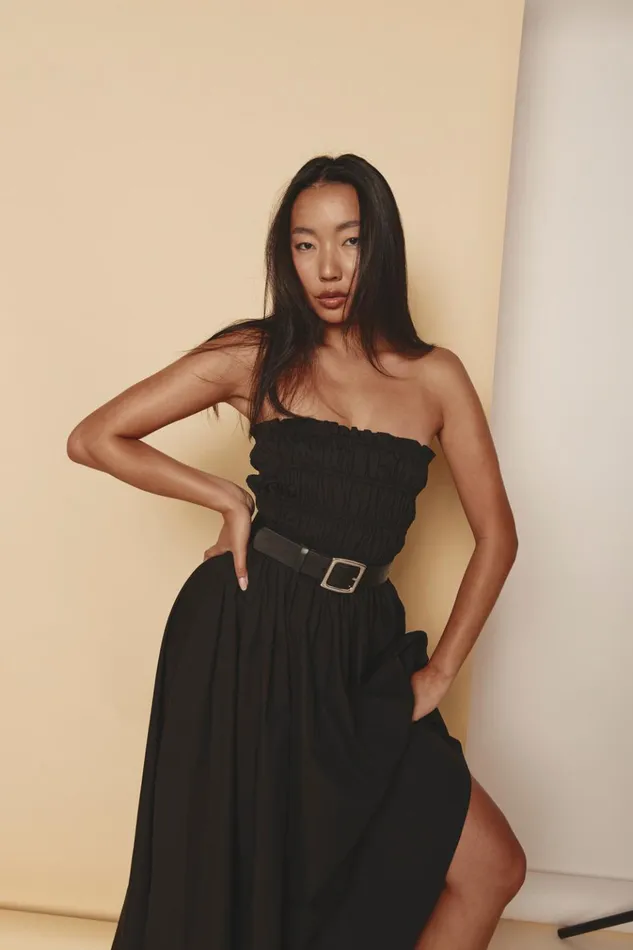 VRG GRL MidiMaxi Dresses Eliana Midi Dress Black 8211 Women VRG GRL MidiMaxi Dresses Eliana Midi Dress Black 8211 Women