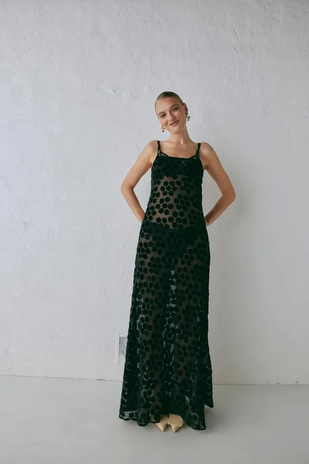 VRG GRL MidiMaxi Dresses Iris Bias Cut Maxi Dress Black 8211 Women VRG GRL MidiMaxi Dresses Iris Bias Cut Maxi Dress Black 8211 Women