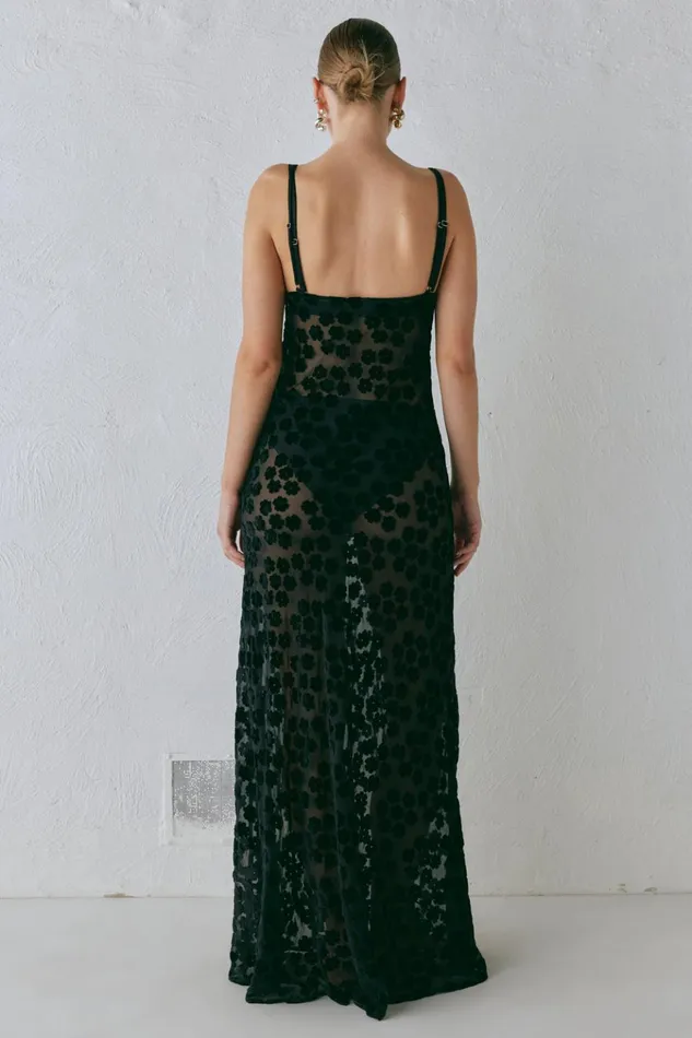 VRG GRL MidiMaxi Dresses Iris Bias Cut Maxi Dress Black 8211 Women VRG GRL MidiMaxi Dresses Iris Bias Cut Maxi Dress Black 8211 Women