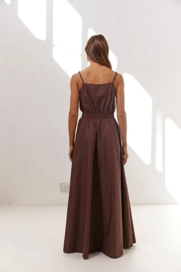 VRG GRL MidiMaxi Dresses Lou Maxi Dress Chocolate 8211 Women VRG GRL MidiMaxi Dresses Lou Maxi Dress Chocolate 8211 Women