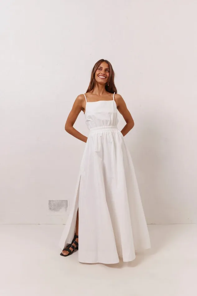 VRG GRL MidiMaxi Dresses Lou Maxi Dress White 8211 Women