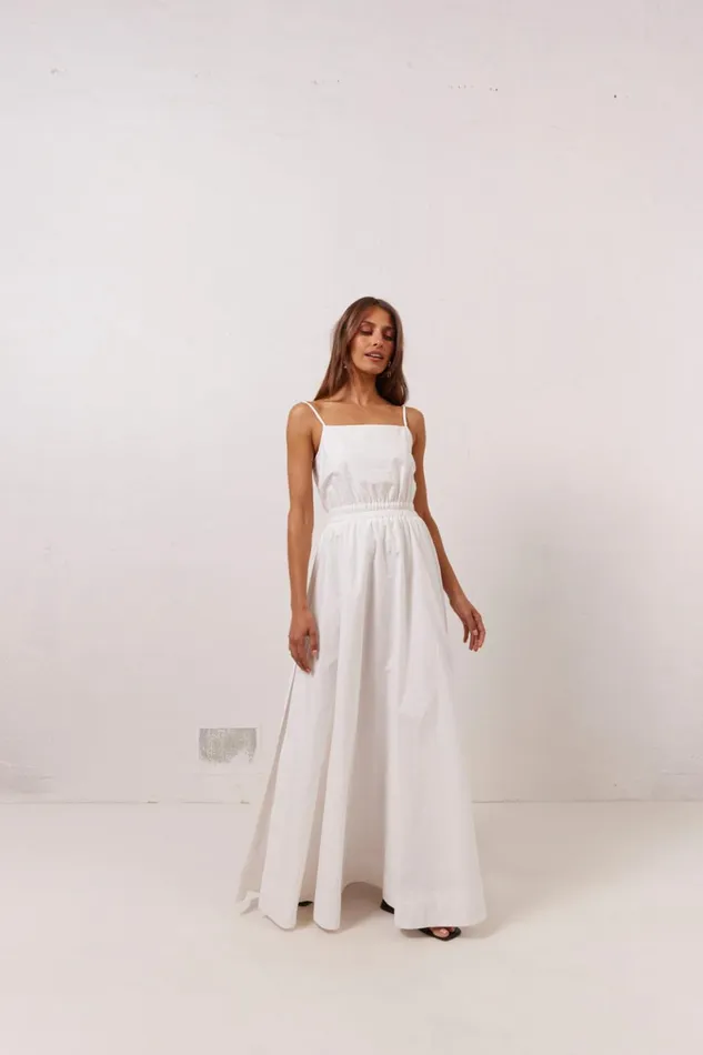 VRG GRL MidiMaxi Dresses Lou Maxi Dress White 8211 Women VRG GRL MidiMaxi Dresses Lou Maxi Dress White 8211 Women