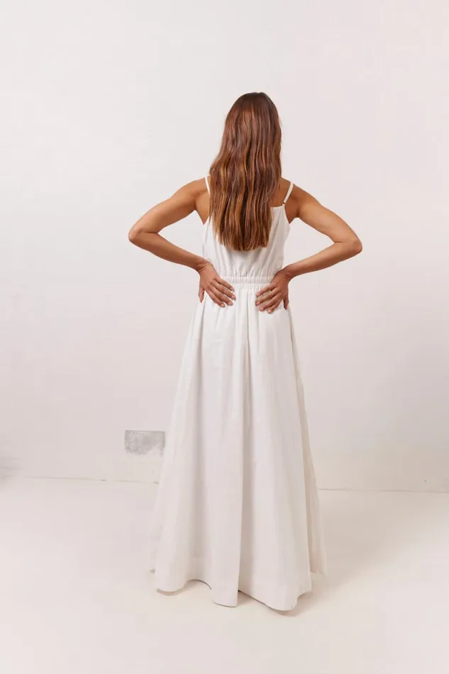 VRG GRL MidiMaxi Dresses Lou Maxi Dress White 8211 Women VRG GRL MidiMaxi Dresses Lou Maxi Dress White 8211 Women