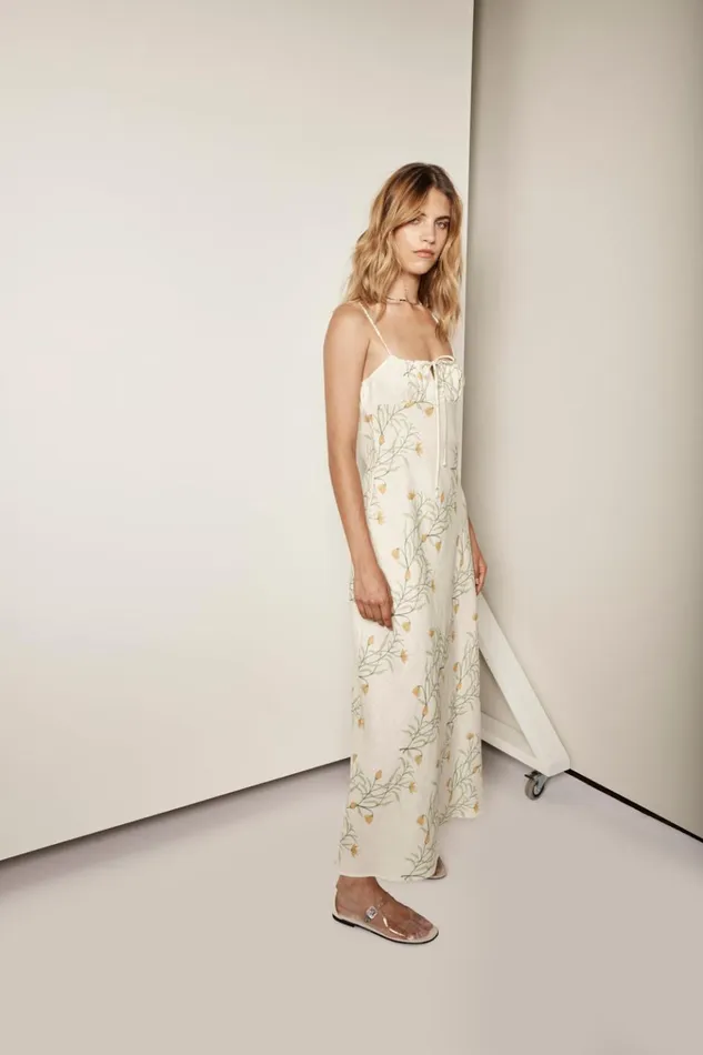 VRG GRL MidiMaxi Dresses Matilda Linen Bias Cut Maxi Dress Florette 8211 Women VRG GRL MidiMaxi Dresses Matilda Linen Bias Cut Maxi Dress Florette 8211 Women