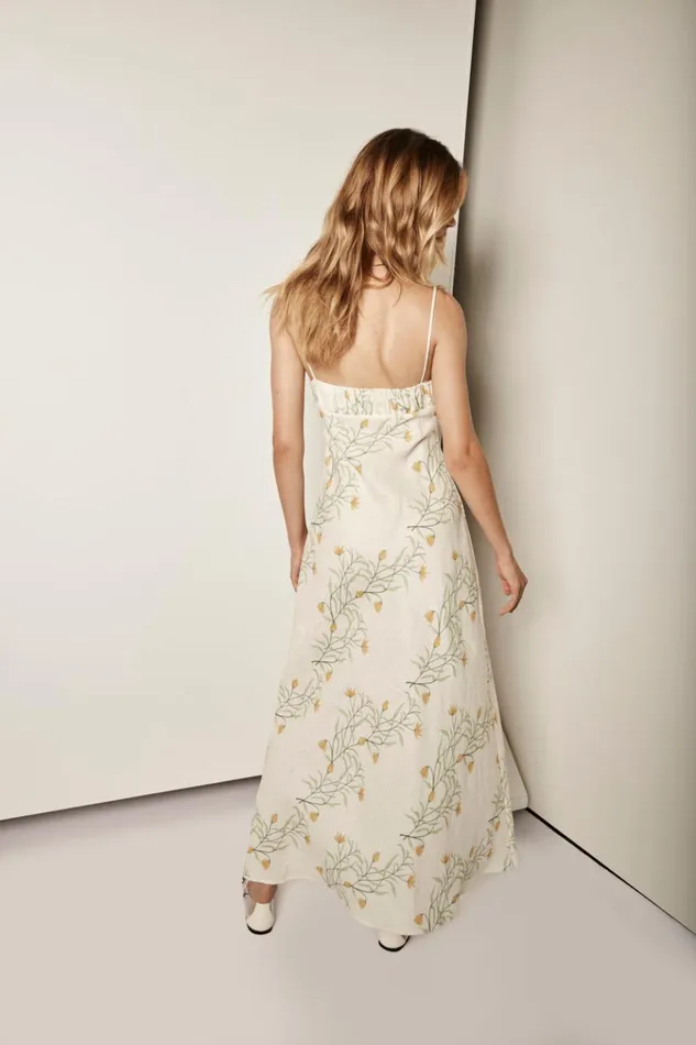VRG GRL MidiMaxi Dresses Matilda Linen Bias Cut Maxi Dress Florette 8211 Women VRG GRL MidiMaxi Dresses Matilda Linen Bias Cut Maxi Dress Florette 8211 Women