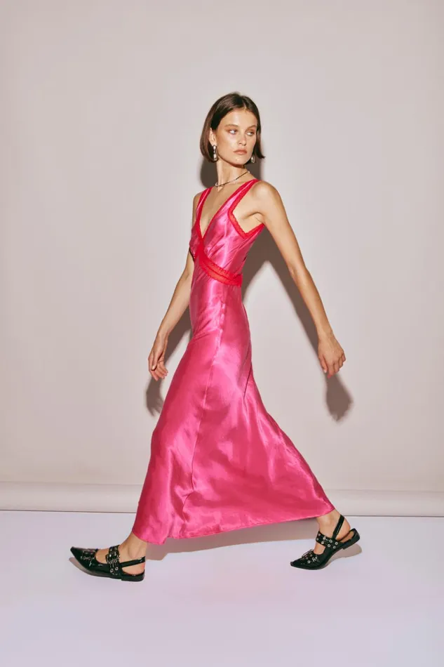 VRG GRL MidiMaxi Dresses Meet Me On The Dance Floor Bias Cut Maxi Dress Fuchsia 8211 Women VRG GRL MidiMaxi Dresses Meet Me On The Dance Floor Bias Cut Maxi Dress Fuchsia 8211 Women