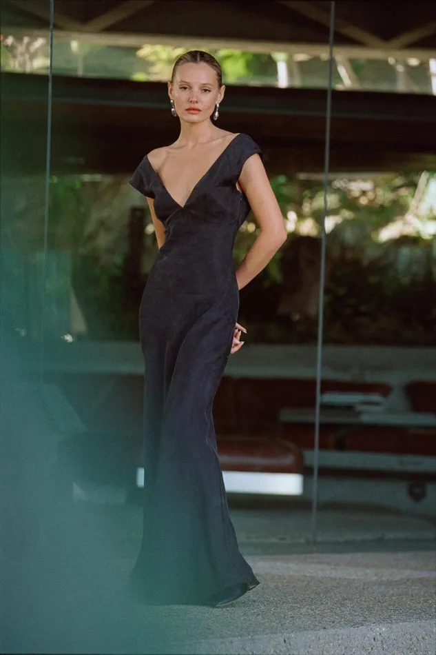 VRG GRL MidiMaxi Dresses Valya Maxi Dress Black 8211 Women