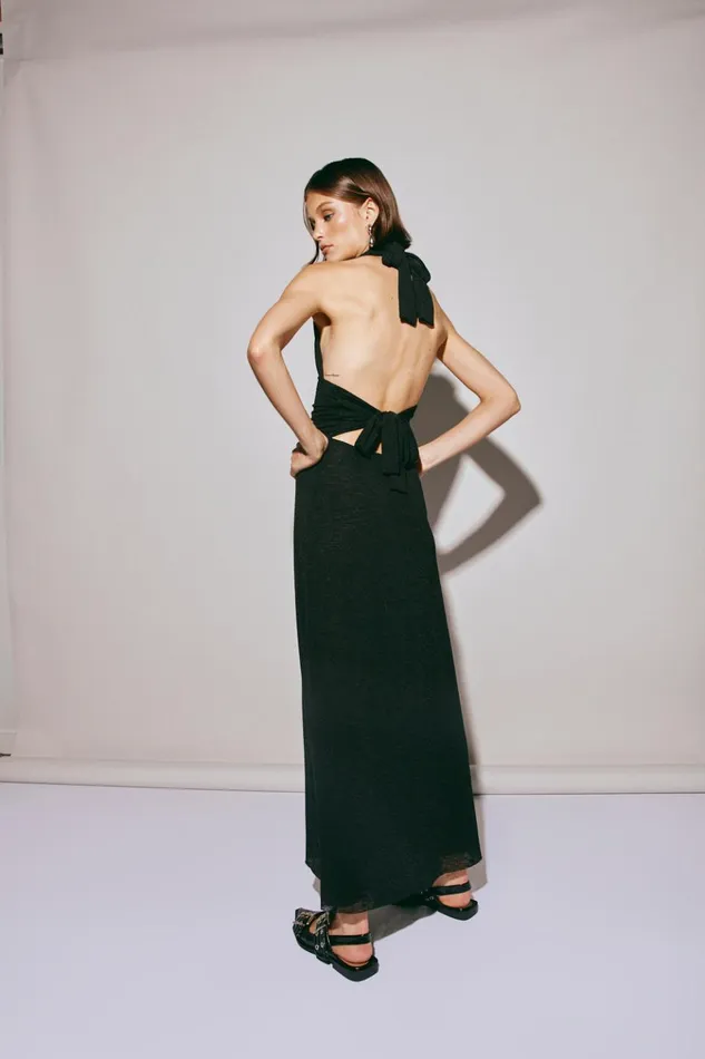 VRG GRL MidiMaxi Dresses When In Italy Halter Midi Dress Black 8211 Women VRG GRL MidiMaxi Dresses When In Italy Halter Midi Dress Black 8211 Women