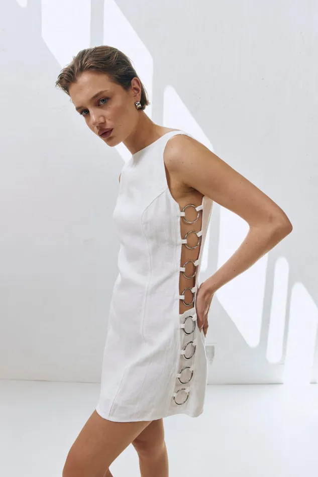 VRG GRL Mini Dresses Discoteca Mini Dress White 8211 Women