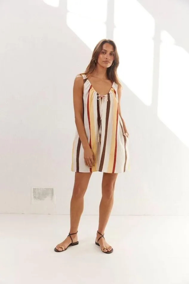 VRG GRL Mini Dresses Rio Linen Mini Dress Ace 8211 Women VRG GRL Mini Dresses Rio Linen Mini Dress Ace 8211 Women