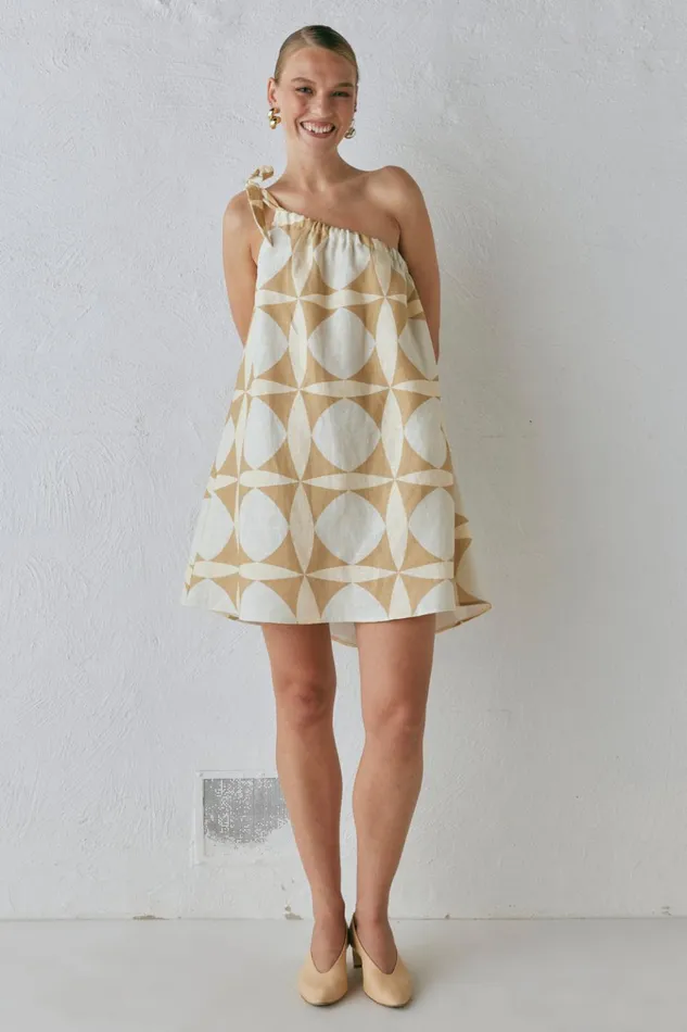 VRG GRL Mini Dresses Slow Living Linen Mini Dress Scope 8211 Women