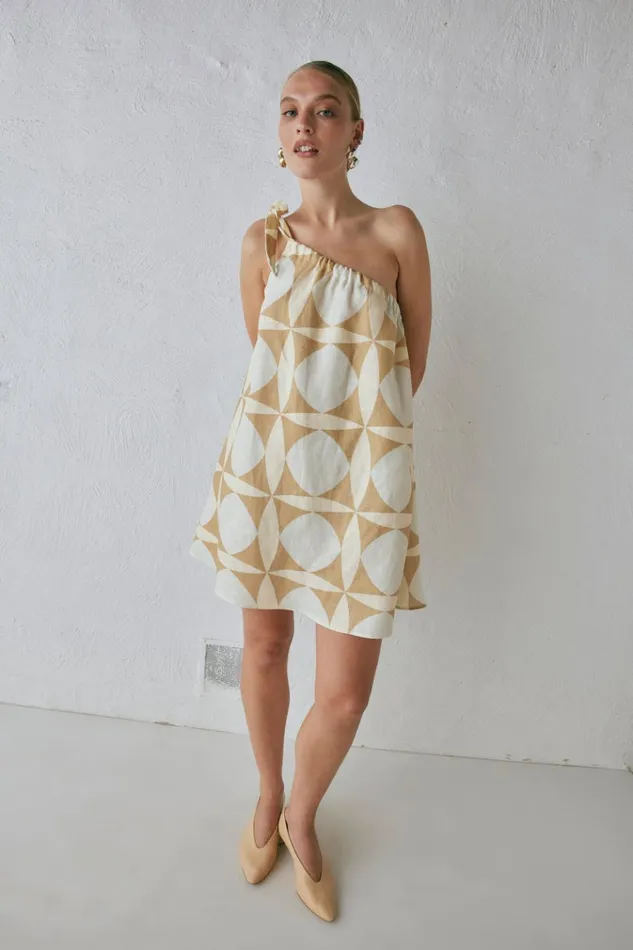 VRG GRL Mini Dresses Slow Living Linen Mini Dress Scope 8211 Women VRG GRL Mini Dresses Slow Living Linen Mini Dress Scope 8211 Women