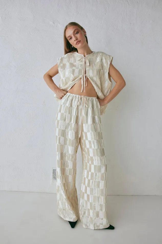 VRG GRL Pants Enni Pants Cream 8211 Women VRG GRL Pants Enni Pants Cream 8211 Women