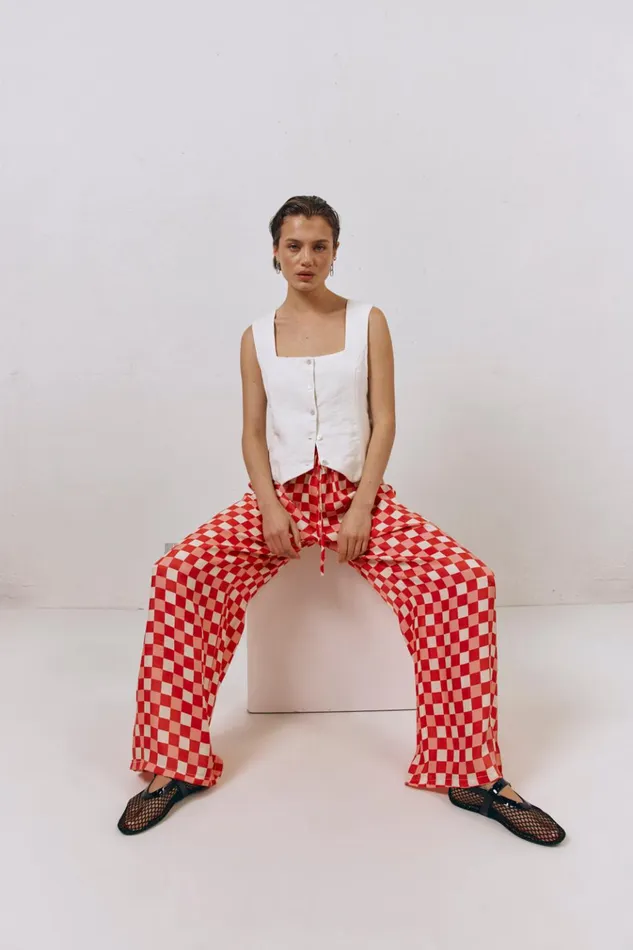 VRG GRL Pants Jamie Pants Check 8211 Women VRG GRL Pants Jamie Pants Check 8211 Women