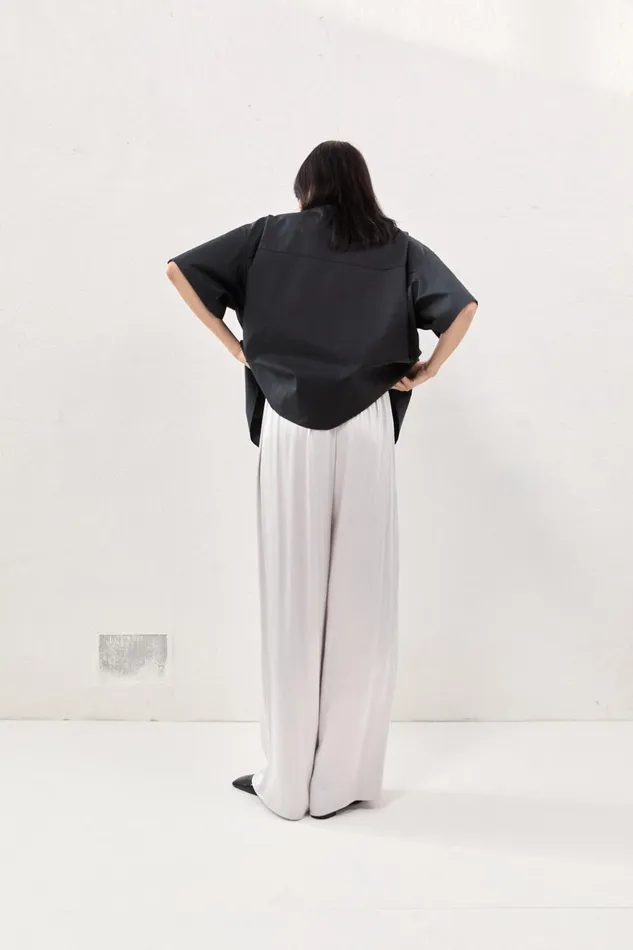 VRG GRL Pants Merci Satin Pants Silver 8211 Women VRG GRL Pants Merci Satin Pants Silver 8211 Women