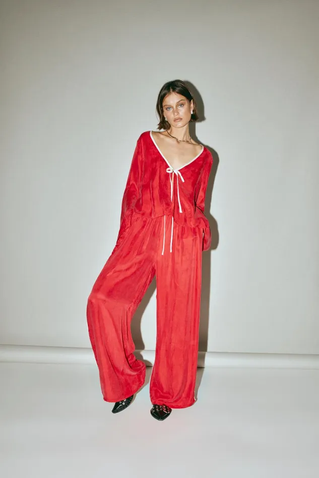 VRG GRL Pants Moonscapes Pants Chilli 8211 Women VRG GRL Pants Moonscapes Pants Chilli 8211 Women