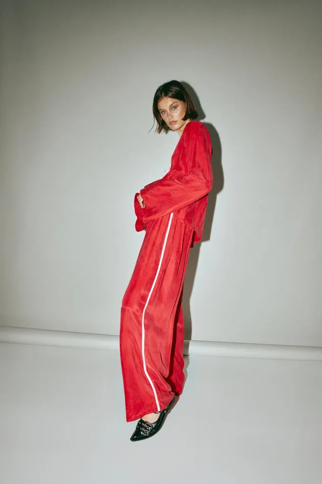 VRG GRL Pants Moonscapes Pants Chilli 8211 Women VRG GRL Pants Moonscapes Pants Chilli 8211 Women