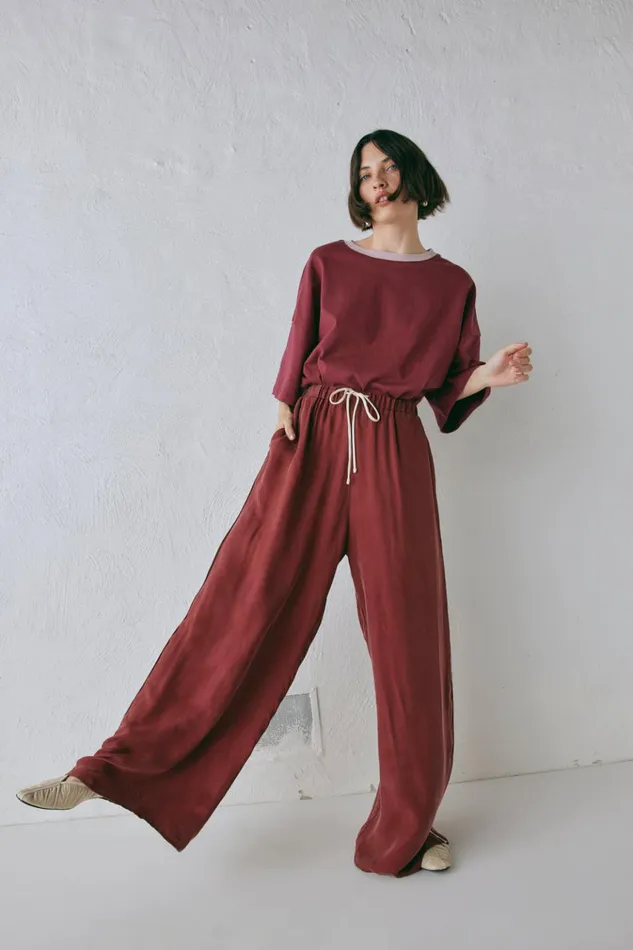 VRG GRL Pants Moonscapes Pants Wine 8211 Women