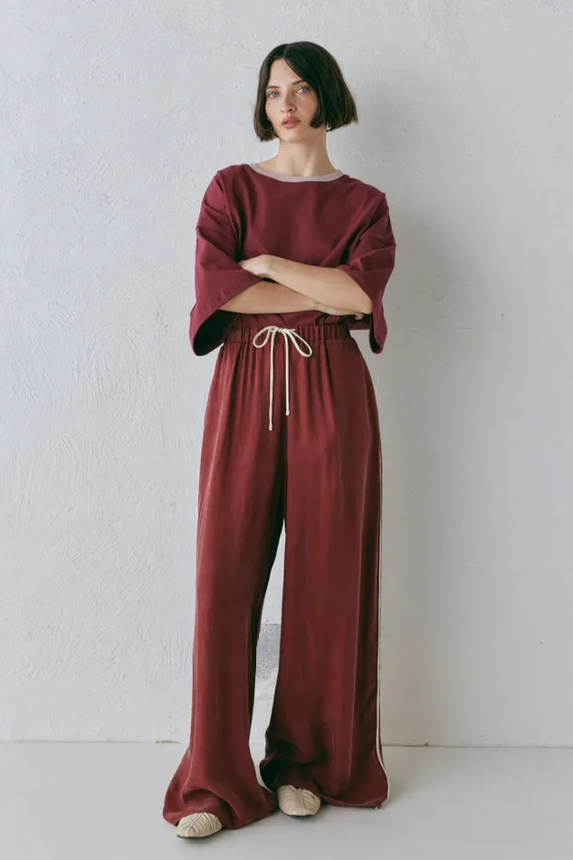 VRG GRL Pants Moonscapes Pants Wine 8211 Women VRG GRL Pants Moonscapes Pants Wine 8211 Women