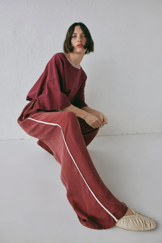 VRG GRL Pants Moonscapes Pants Wine 8211 Women VRG GRL Pants Moonscapes Pants Wine 8211 Women