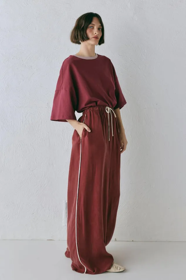 VRG GRL Pants Moonscapes Pants Wine 8211 Women VRG GRL Pants Moonscapes Pants Wine 8211 Women