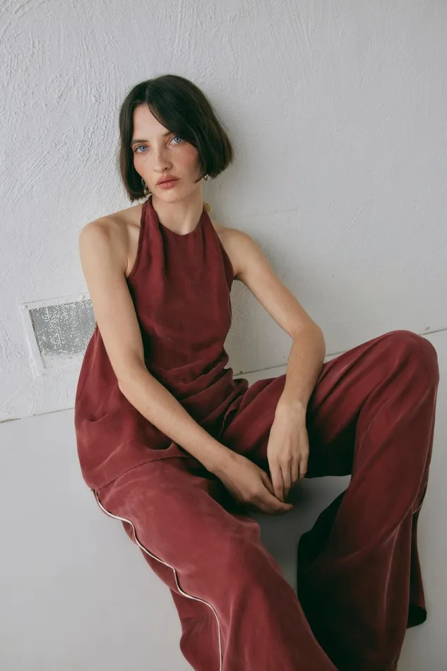 VRG GRL Pants Moonscapes Pants Wine 8211 Women VRG GRL Pants Moonscapes Pants Wine 8211 Women