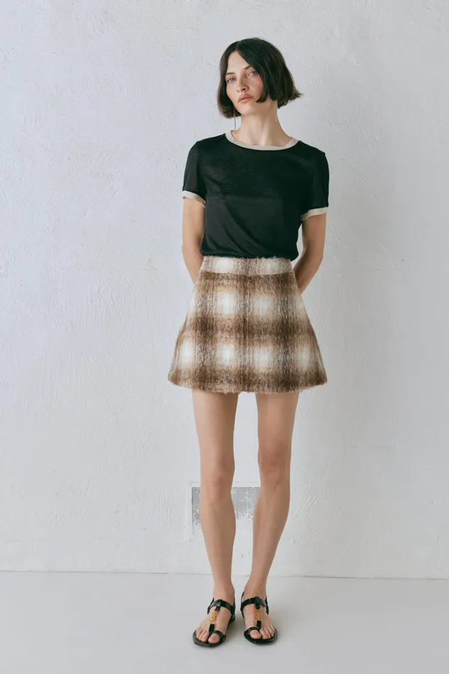 VRG GRL Sets Alexa Mini Skirt Plaid 8211 Women