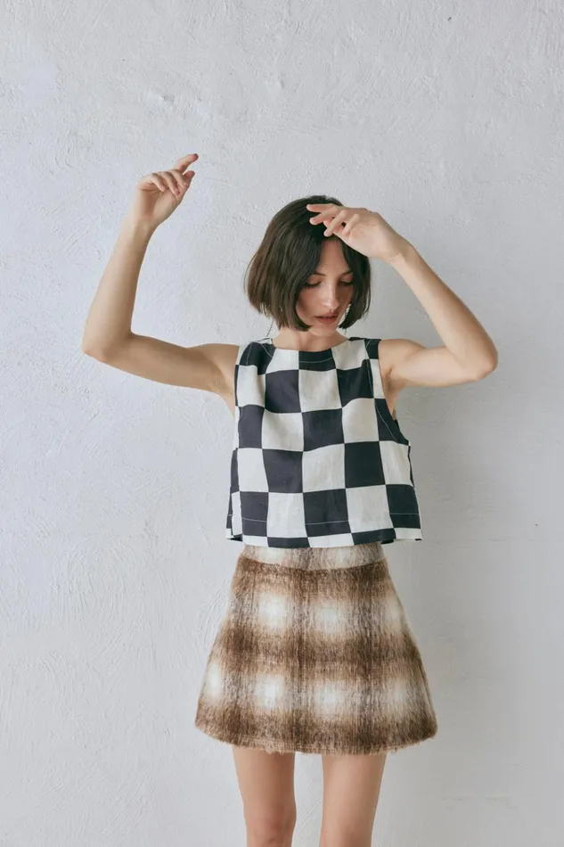 VRG GRL Sets Alexa Mini Skirt Plaid 8211 Women VRG GRL Sets Alexa Mini Skirt Plaid 8211 Women