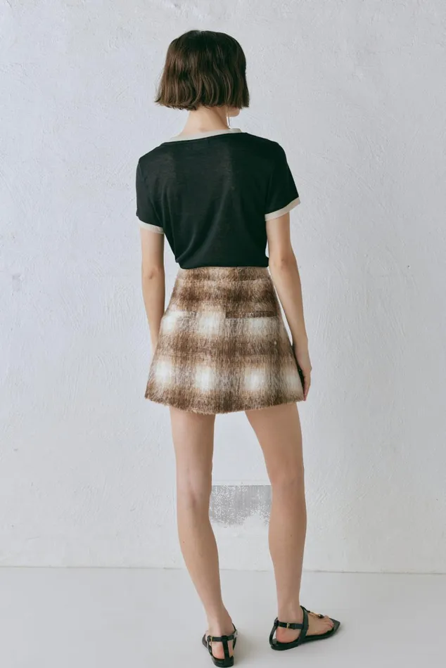 VRG GRL Sets Alexa Mini Skirt Plaid 8211 Women VRG GRL Sets Alexa Mini Skirt Plaid 8211 Women