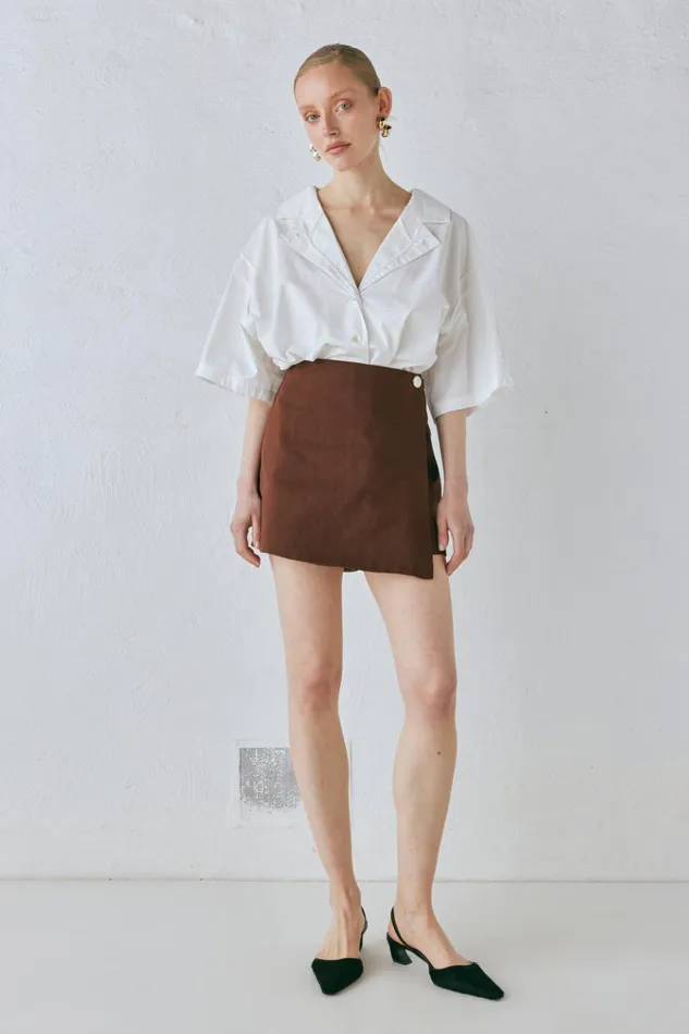 VRG GRL Sets Cove Skort Chocolate 8211 Women VRG GRL Sets Cove Skort Chocolate 8211 Women