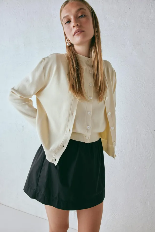 VRG GRL Sets Evie Knit Cardigan Cream 8211 Women VRG GRL Sets Evie Knit Cardigan Cream 8211 Women
