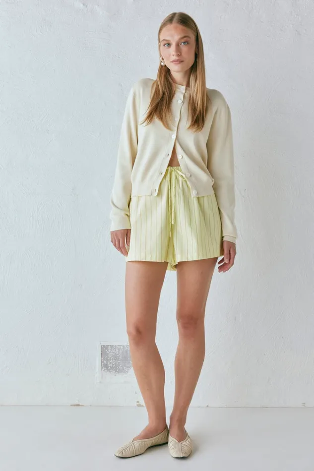 VRG GRL Sets Evie Knit Cardigan Cream 8211 Women VRG GRL Sets Evie Knit Cardigan Cream 8211 Women