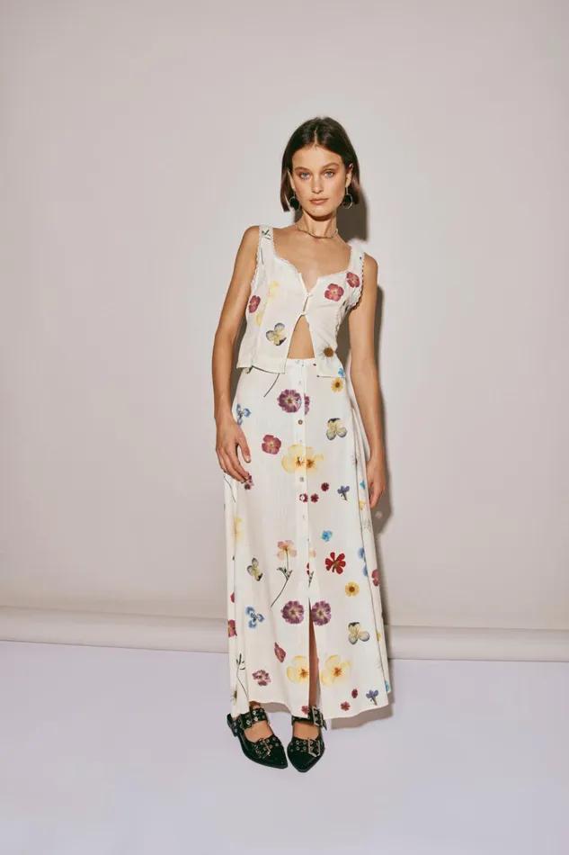 VRG GRL Sets Love Language Button Front Top Floral 8211 Women VRG GRL Sets Love Language Button Front Top Floral 8211 Women